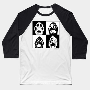 Life of Almond black and white Baseball T-Shirt